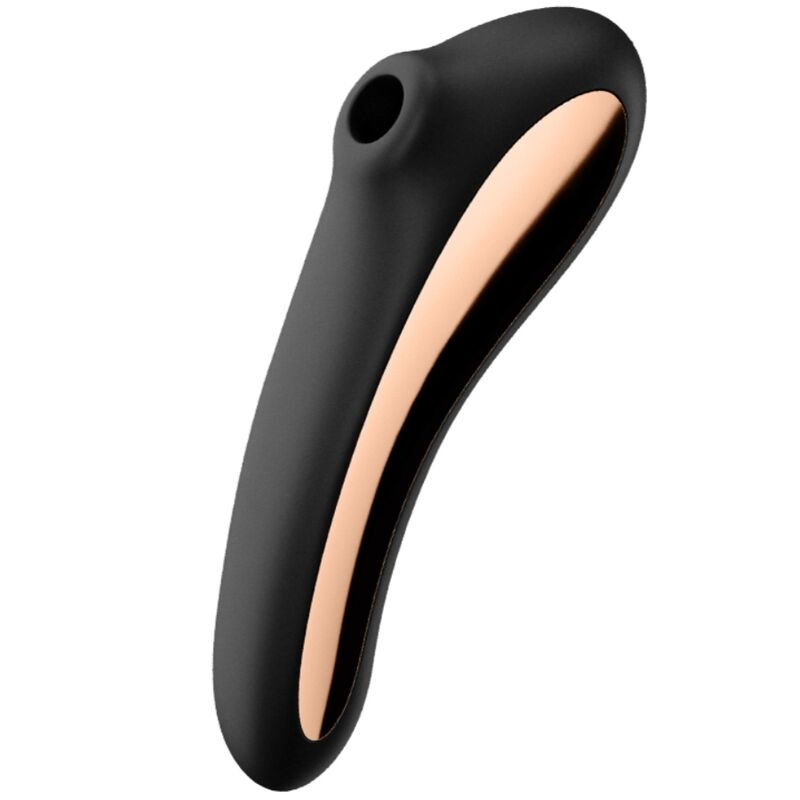 SATISFYER - DUAL KISS AIR PULSE VIBRATOR BLACK - Kink&Play
