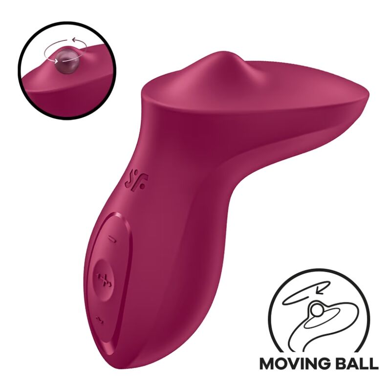 SATISFYER - EXCITERRR LAY - ON CLITORIS BERRY VIBRATOR - Kink&Play