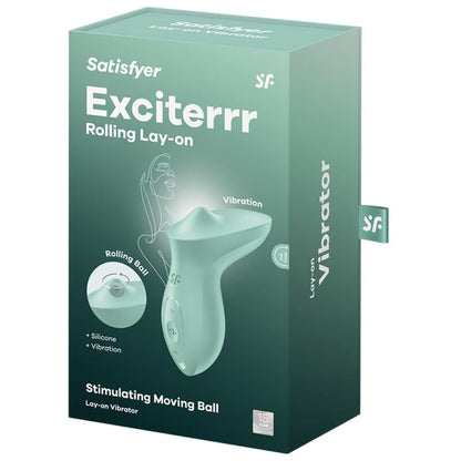 SATISFYER - EXCITERRR LAY - ON CLITORIS MINT VIBRATOR - Kink&Play