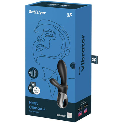 SATISFYER - HEAT CLIMAX+ ANAL VIBRATOR APP BLACK - Kink&Play