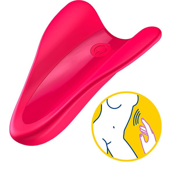 SATISFYER - HIGH FLY FINGER VIBRATOR FUCHSIA - Kink&Play