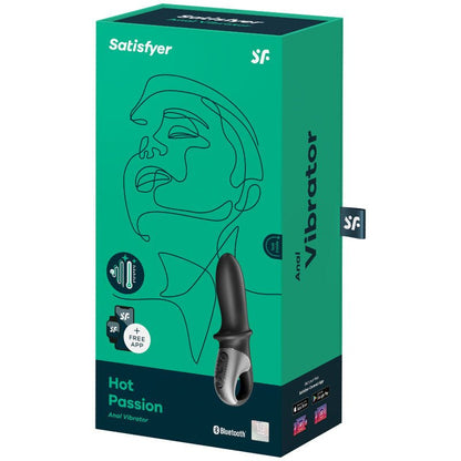 SATISFYER - HOT PASSION ANAL VIBRATOR APP BLACK - Kink&Play