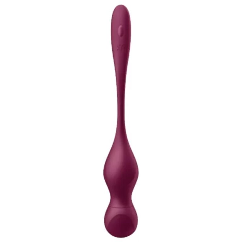 SATISFYER - LOVE BIRDS VARY VIBRATING BALLS FREE APP WINE RED - Kink&Play