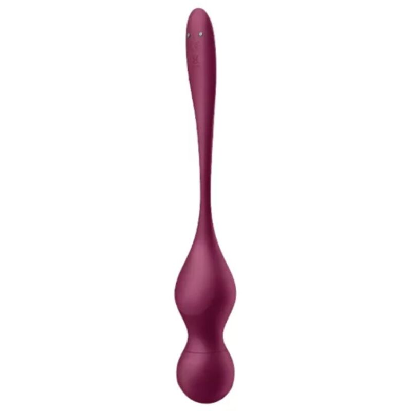 SATISFYER - LOVE BIRDS VARY VIBRATING BALLS FREE APP WINE RED - Kink&Play