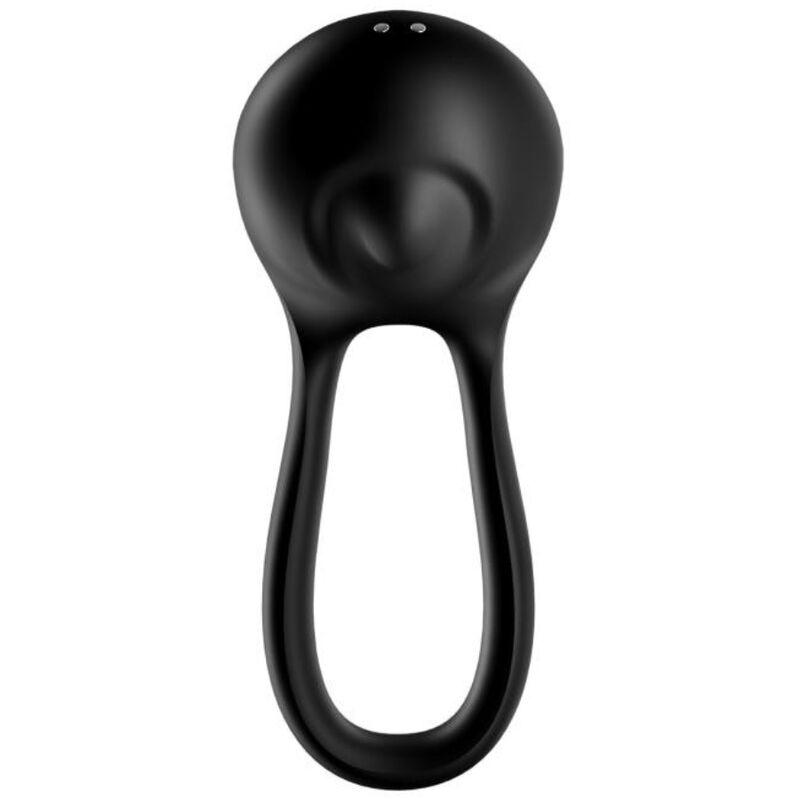 SATISFYER - MAJESTIC DUO RING VIBRATOR BLACK - Kink&Play
