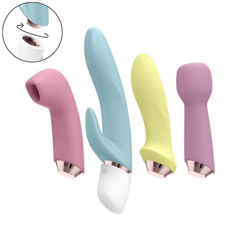 SATISFYER - MARVELOUS FOUR VIBRATOR & AIR PULSE SET - Kink&Play