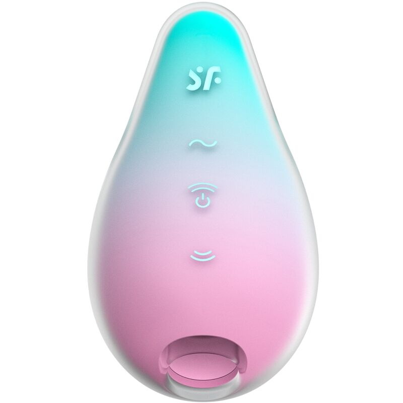 SATISFYER - MERMAID VIBES STIMULATOR & VIBRATOR MINT AND PINK - Kink&Play