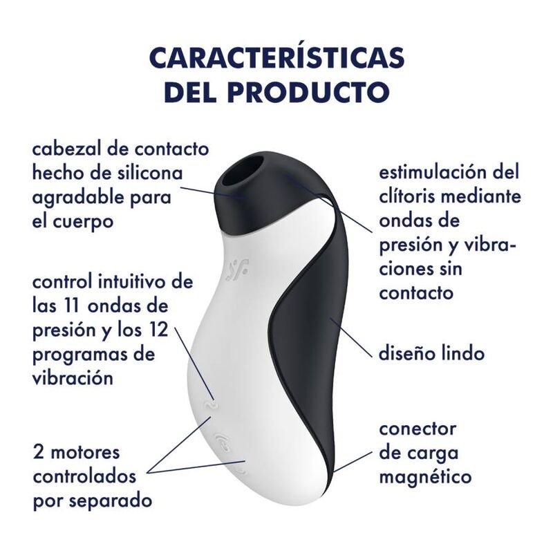 SATISFYER - ORCA AIR PULSE STIMULATOR + VIBRATION - Kink&Play