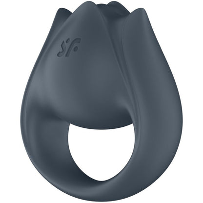 SATISFYER - PERFECT PAIR 2 MULTIVIBRATOR 2 IN 1 PENIS RING AND FINGER STIMULATOR GREY - Kink&Play