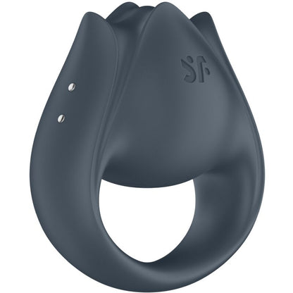SATISFYER - PERFECT PAIR 2 MULTIVIBRATOR 2 IN 1 PENIS RING AND FINGER STIMULATOR GREY - Kink&Play