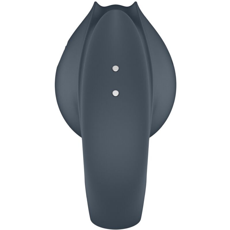 SATISFYER - PERFECT PAIR 2 MULTIVIBRATOR 2 IN 1 PENIS RING AND FINGER STIMULATOR GREY - Kink&Play
