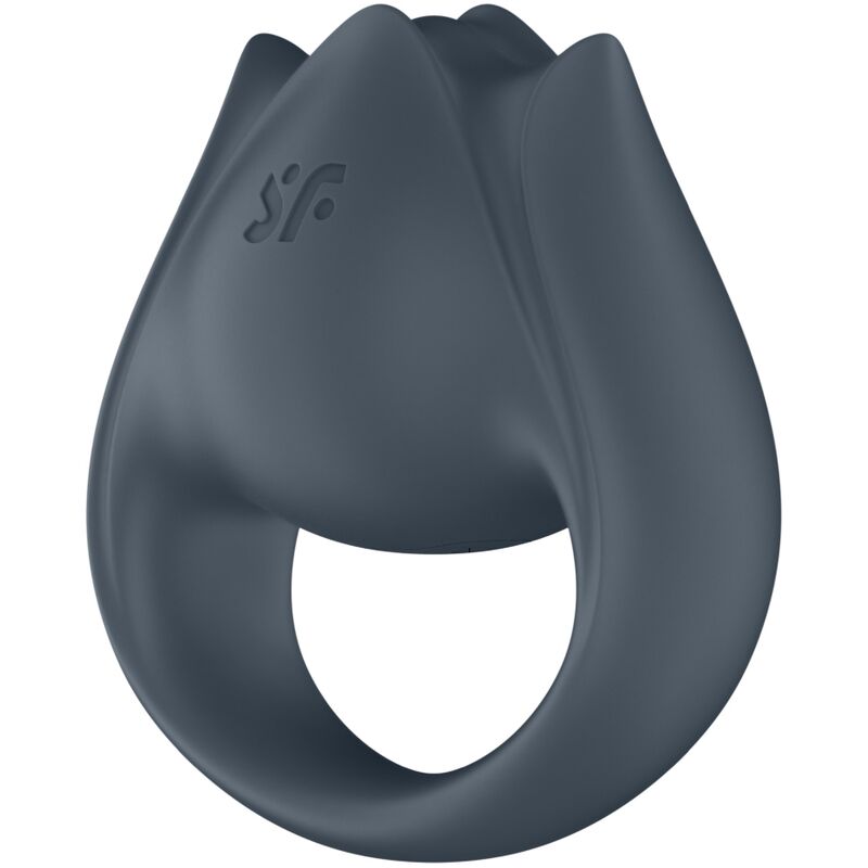 SATISFYER - PERFECT PAIR 2 MULTIVIBRATOR 2 IN 1 PENIS RING AND FINGER STIMULATOR GREY - Kink&Play