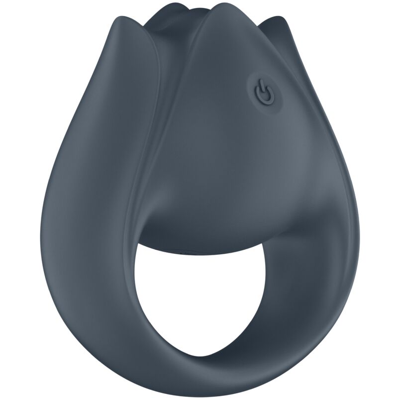 SATISFYER - PERFECT PAIR 2 MULTIVIBRATOR 2 IN 1 PENIS RING AND FINGER STIMULATOR GREY - Kink&Play