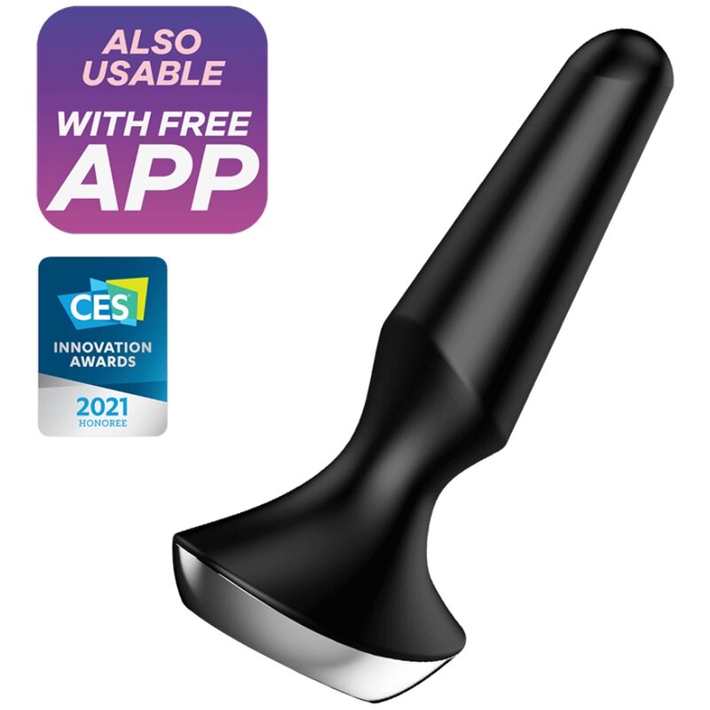 SATISFYER - PLUG ILICIOUS 2 PLUG VIBRATOR BLACK - Kink&Play