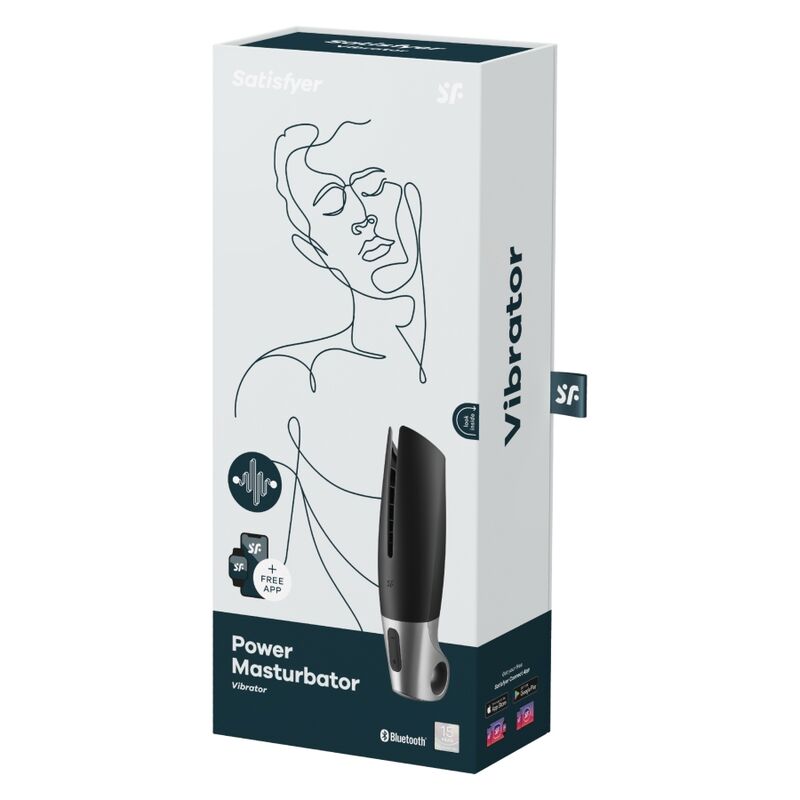 SATISFYER - POWER MASTURBATOR BLACK - Kink&Play