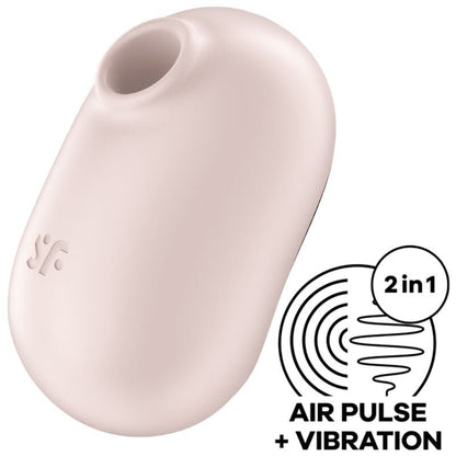 SATISFYER - PRO TO GO 2 DOUBLE AIR PULSE STIMULATOR & VIBRATOR VIOLET - Kink&Play