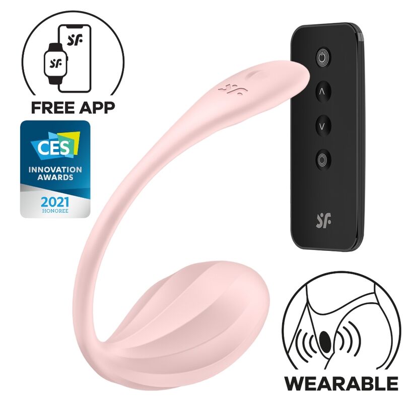 SATISFYER - RIBBED PETAL G POINT REMOTE CONTROL STIMULATOR ROSE FREE APP - Kink&Play