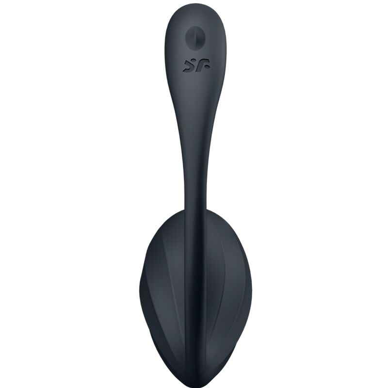 SATISFYER - RIBBED PETAL G POINT STIMULATOR REMOTE CONTROL BLACK FREE APP - Kink&Play