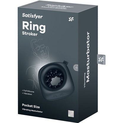 SATISFYER - RING STROKER MASTURBATOR & VIBRATOR - Kink&Play