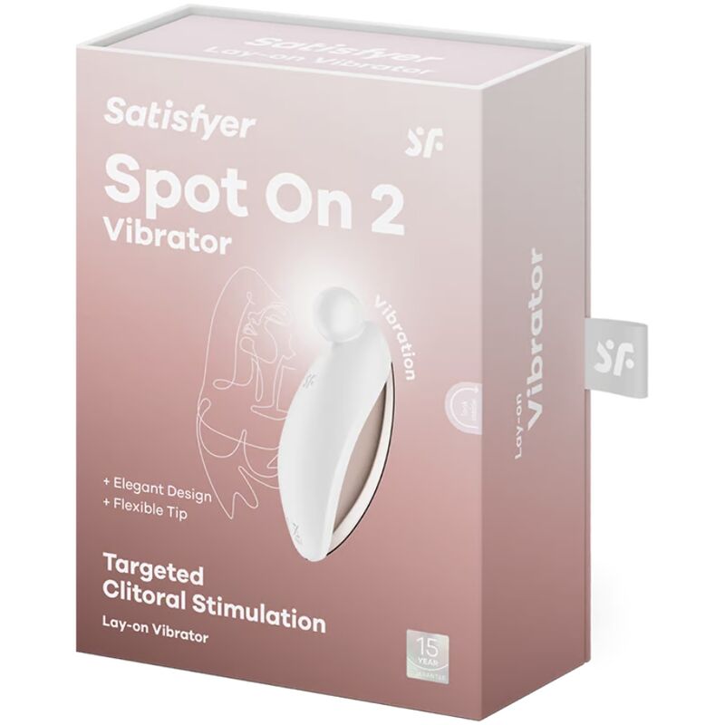 SATISFYER - SPOT ON 2 LAY - ON VIBRATOR WHITE - Kink&Play