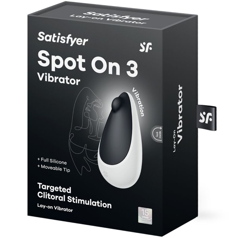 SATISFYER - SPOT ON 3 CLITORIS STIMULATOR BLACK - Kink&Play
