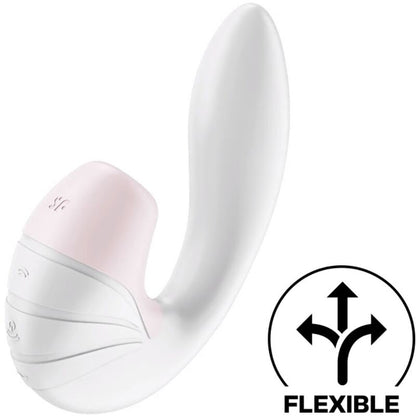 SATISFYER - SUPERNOVA AIR PULSE STIMULATOR & VIBRATION WHITE - Kink&Play