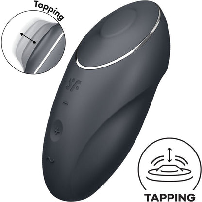 SATISFYER - TAP & CLIMAX 1 LAY - ON VIBRATOR RED - Kink&Play