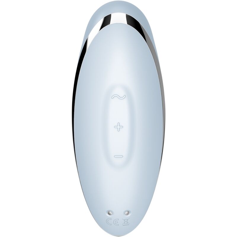 SATISFYER - TAP & CLIMAX 2 VIBRATOR & STIMULATOR BLUE - Kink&Play