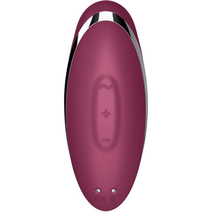SATISFYER - TAP & CLIMAX 2 VIBRATOR & STIMULATOR RED - Kink&Play