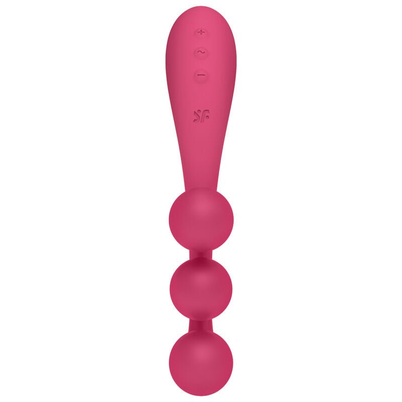 SATISFYER - TRI BALL 1 MULTI VIBRATOR RED - Kink&Play