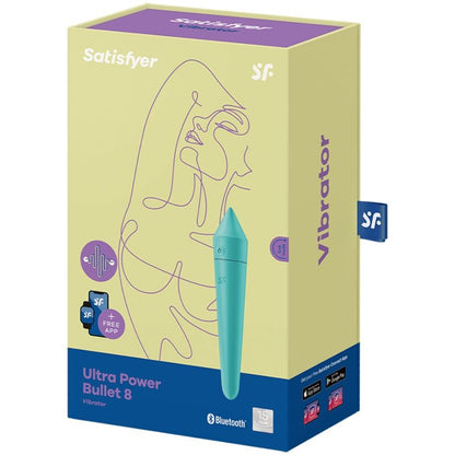 SATISFYER - ULTRA POWER BULLET 8 TURQUOISE - Kink&Play