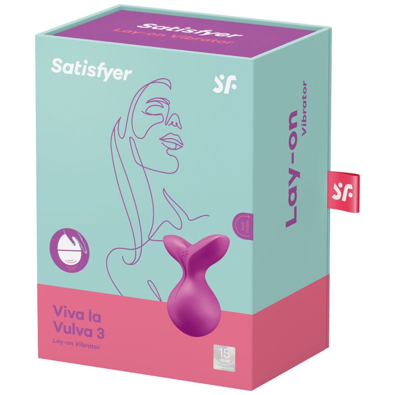 SATISFYER - VIVA LA VULVA 3 LAY - ON VIBRATOR VIOLET - Kink&Play