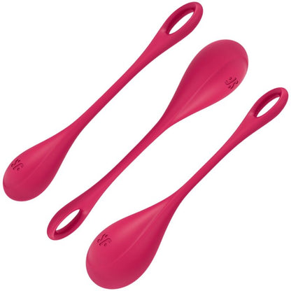 SATISFYER - YONI POWER 1 TRAINING SET RED - Kink&Play