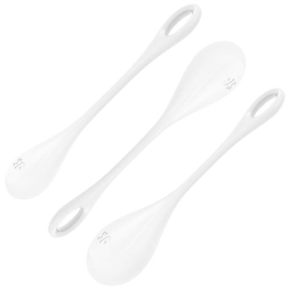 SATISFYER - YONI POWER 1 TRAINING SET WHITE - Kink&Play