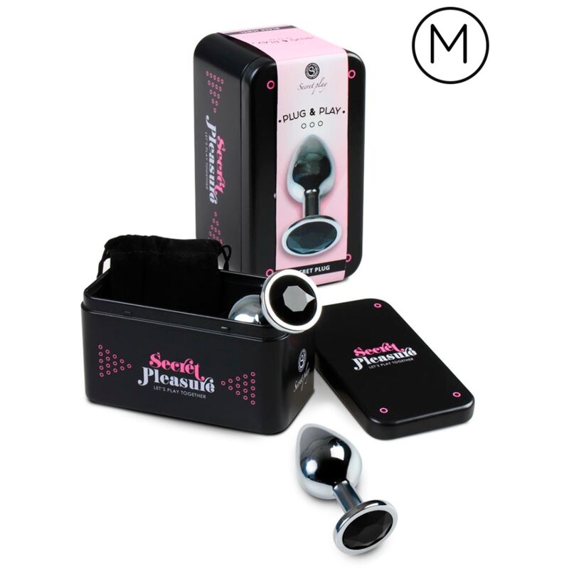 SECRETPLAY - ANAL PLUG BLACK M - Kink&Play