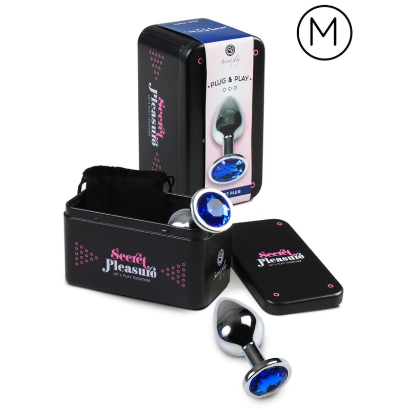 SECRETPLAY - ANAL PLUG BLUE M - Kink&Play