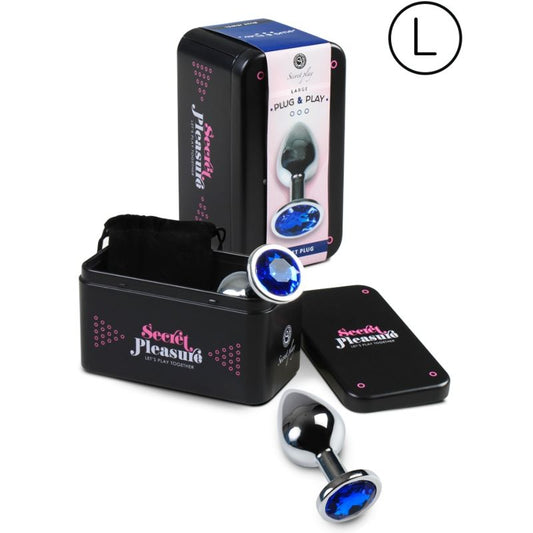 SECRETPLAY - ANAL PLUG SIZE L BLUE - Kink&Play