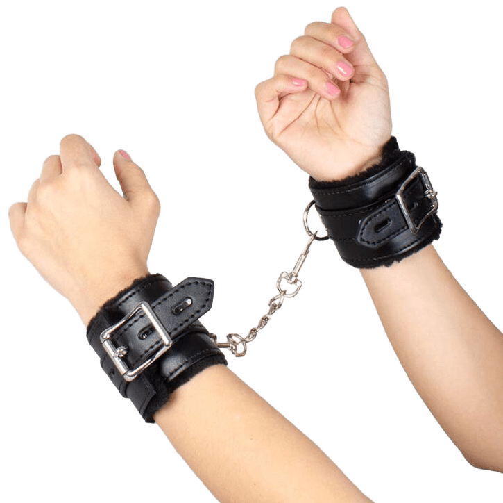 SECRETPLAY - BLACK BONDAGE HANDCUFFS BDSM COLLECTION - Kink&Play