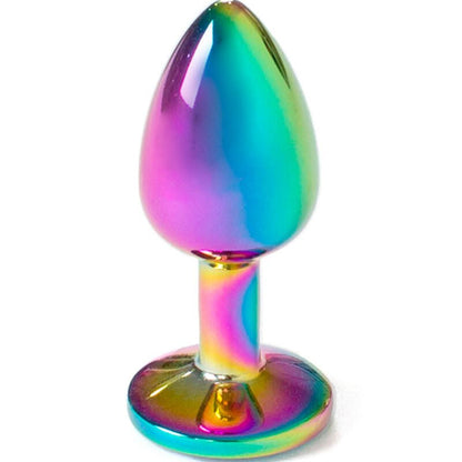 SECRETPLAY - METAL BUTT PLUG RAINBOW SMALL SIZE 7 CM - Kink&Play