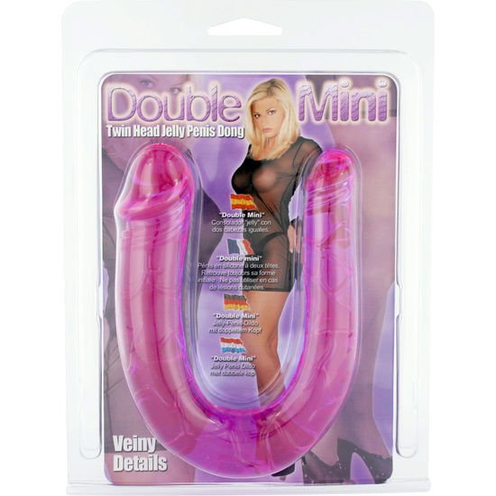 SEVEN CREATIONS - PENIS WITH TWO FLEXIBLE JELLY HEADS - Kink&Play
