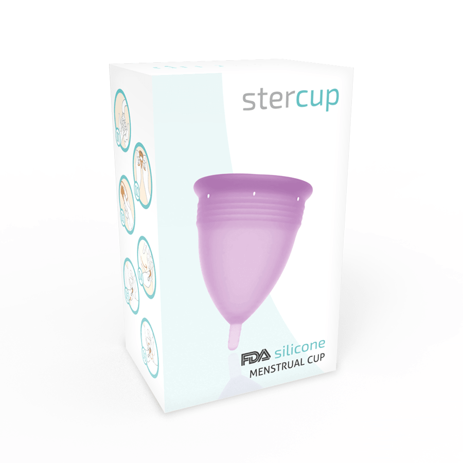 STERCUP - FDA SILICONE MENSTRUAL CUP VIOLET - SIZE S - Kink&Play