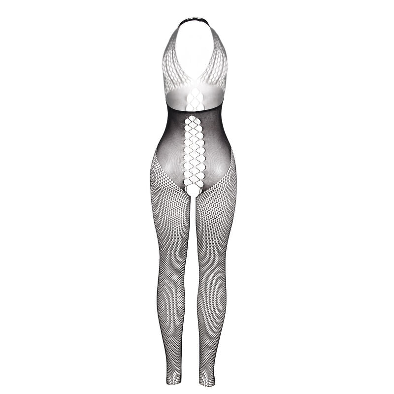 SUBBLIME - 951832 BODYSTOCKING WITH OPEN BACK AND CROSS DETAILS BLACK ONE SIZE - Kink&Play