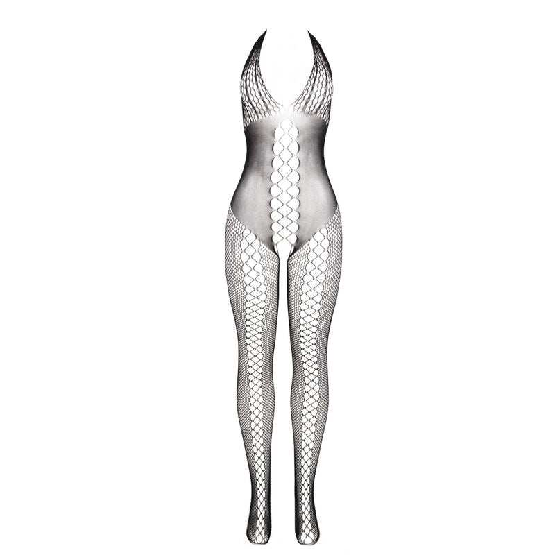 SUBBLIME - 951832 BODYSTOCKING WITH OPEN BACK AND CROSS DETAILS BLACK ONE SIZE - Kink&Play