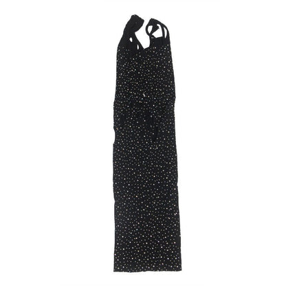 SUBBLIME - 952198 FISHNET DRESS WITH BRILLIANT DIAMONDS BLACK ONE SIZE - Kink&Play