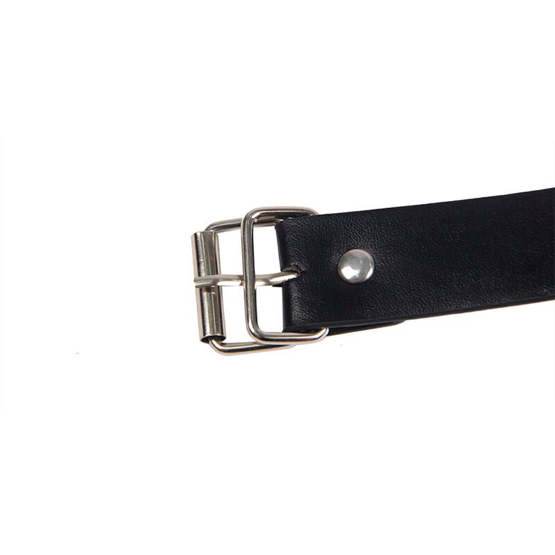 SUBBLIME - 953720 BONDAGE LEATHER STRAP BREAST CLAMPS BLACK ONE SIZE - Kink&Play