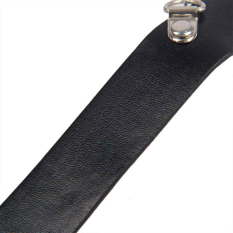 SUBBLIME - 953720 BONDAGE LEATHER STRAP BREAST CLAMPS BLACK ONE SIZE - Kink&Play