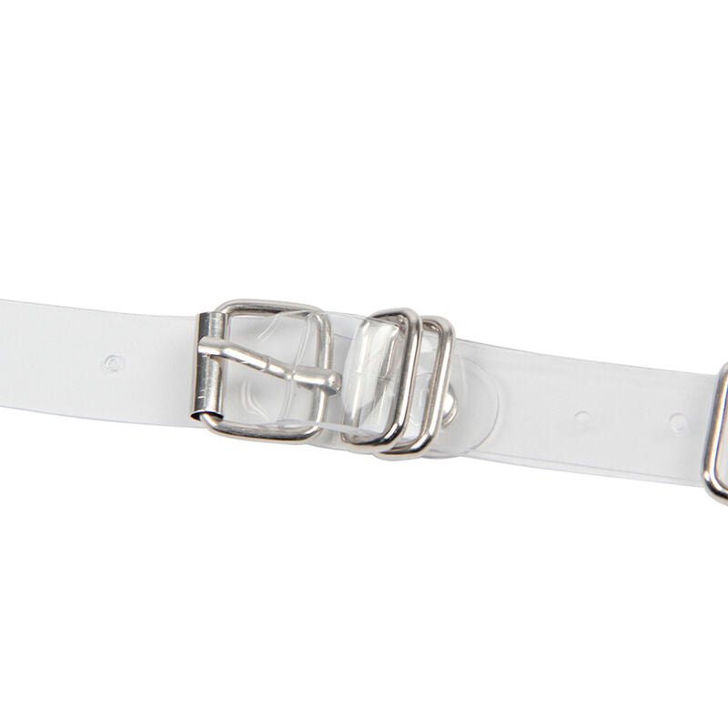SUBBLIME - 953737 CHEST HARNESS WITH RINGS AND CHAINS SILVER ONE SIZE - Kink&Play
