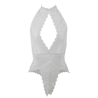 SUBBLIME - 953850 LACE BODYSUIT WHITE S/M - Kink&Play