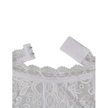 SUBBLIME - 953850 LACE BODYSUIT WHITE S/M - Kink&Play