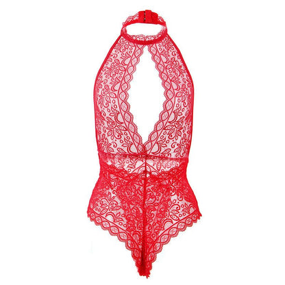 SUBBLIME - 953874 OPEN CUP BODYSUIT RED S/M - Kink&Play